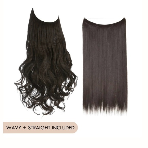 Accessories - Lula Darker Dark Brown 14” Halo Hair Extensions NEW